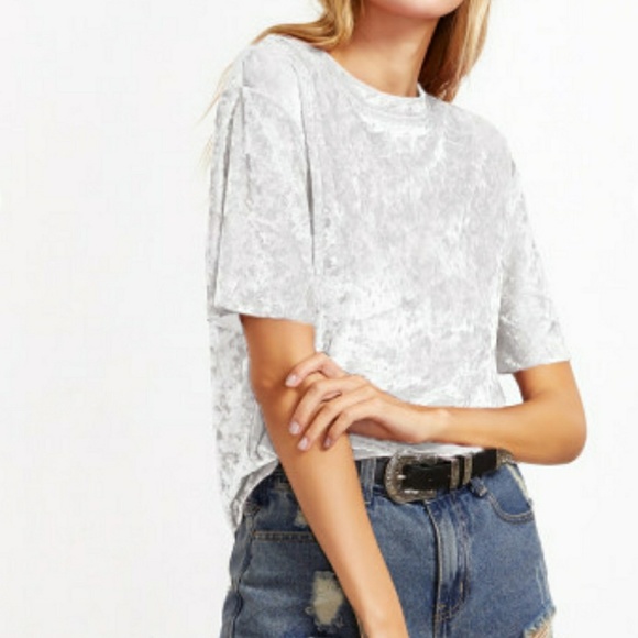 Crushed Velvet T-Style Top - Picture 6 of 6